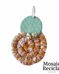 AROS DE TELA (gancho plata)
