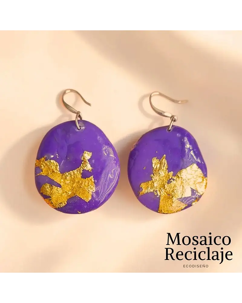 AROS OVALADOS (gancho plata)