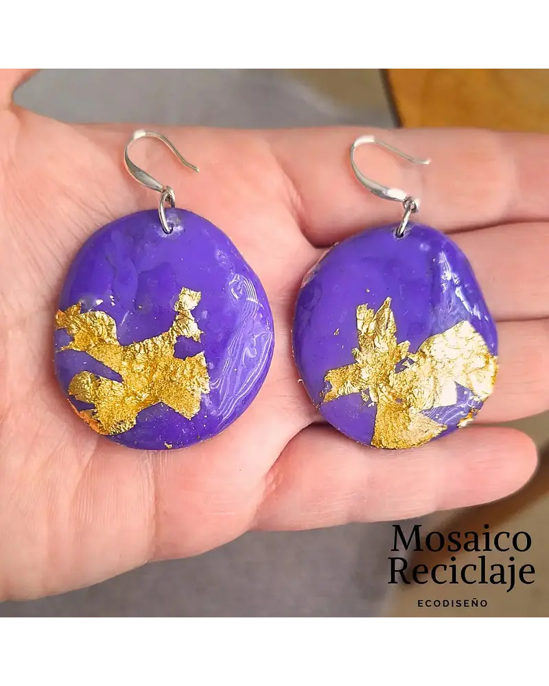 AROS OVALADOS (gancho plata)