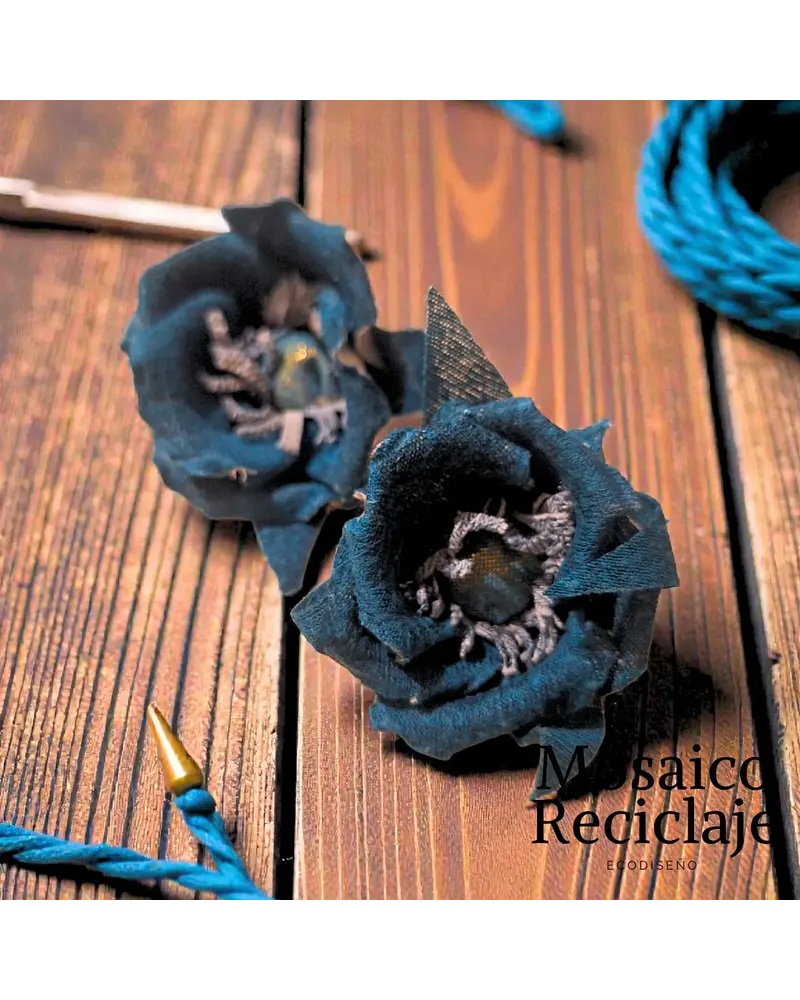 AROS DENIM gancho plata