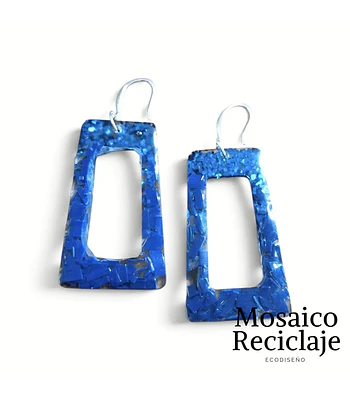 AROS RECTÁNGULO gancho de plata