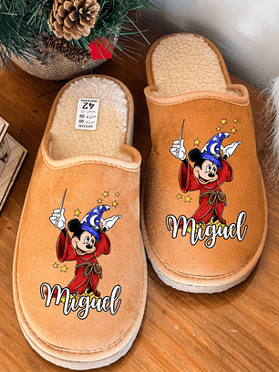 Chinelos Natal Personalizados Mickey - Com Nome