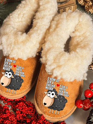 Pantufas Personalizadas Ovelha Negra