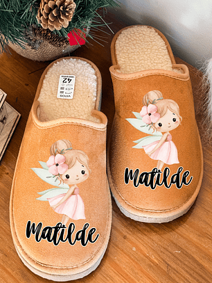 Chinelos Personalizados Fadinha Loira