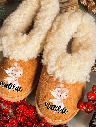 Pantufas Personalizadas Fadinha Loira