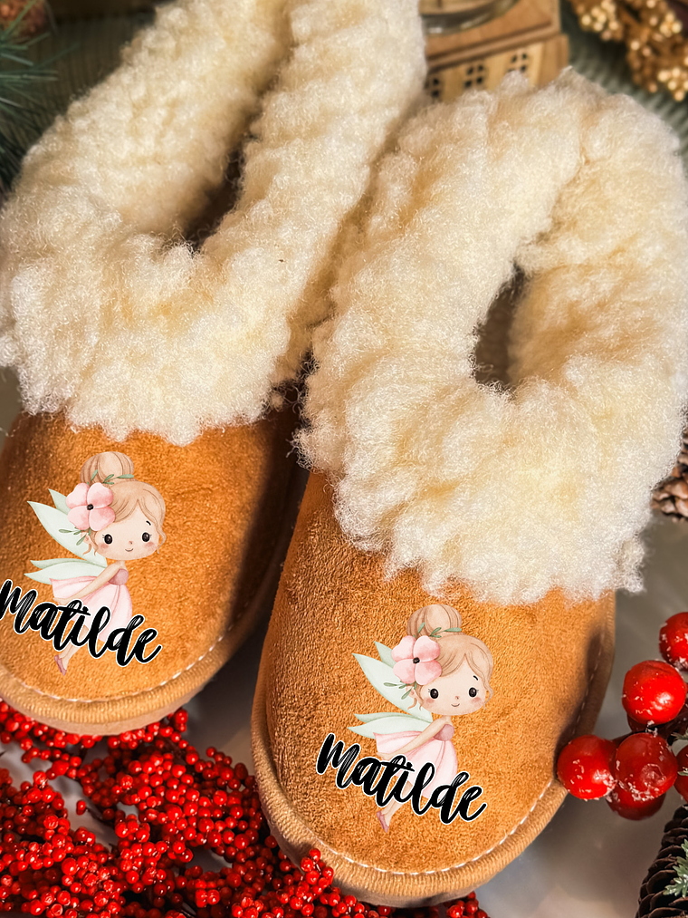 Pantufas Personalizadas Fadinha Loira 1