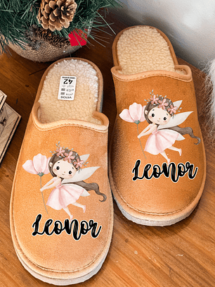 Chinelos Personalizados Fadinha Morena