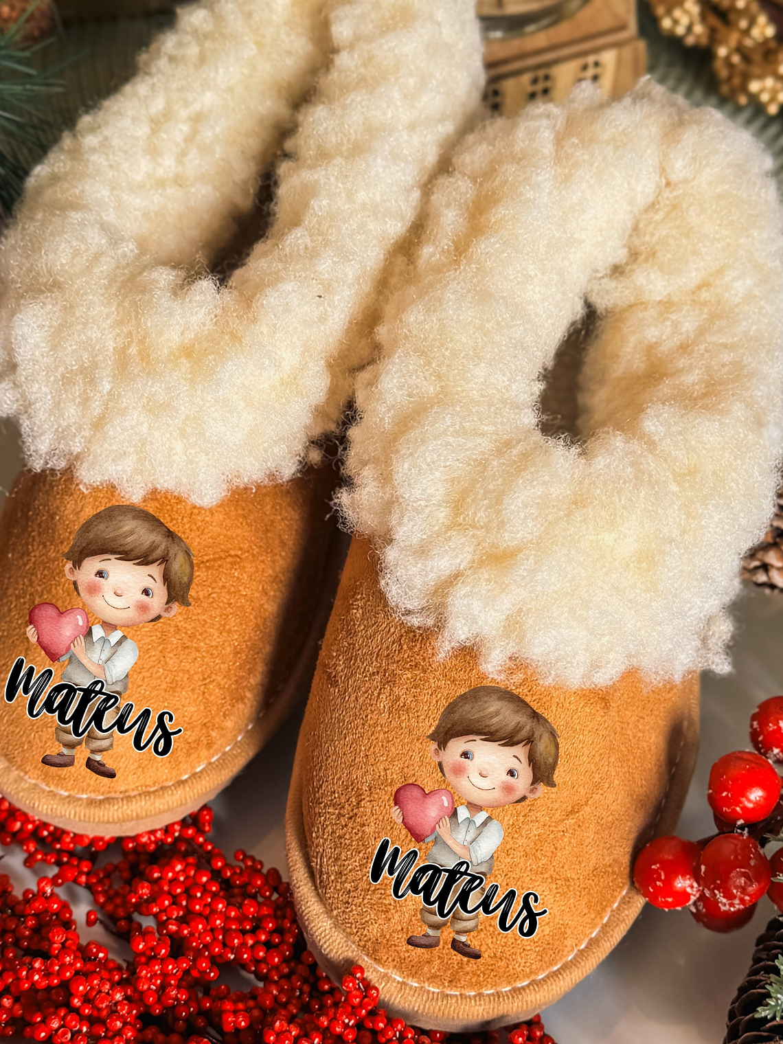 Pantufas Personalizadas Menino Moreno Carinhoso 1