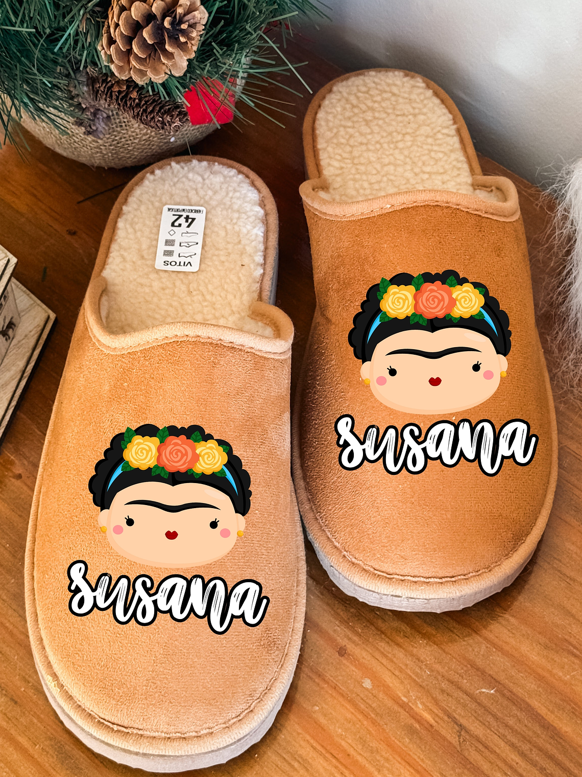 Chinelos Personalizados Rosas & Arte 1