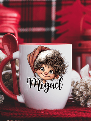 Caneca com colher Personalizada Los Chicos