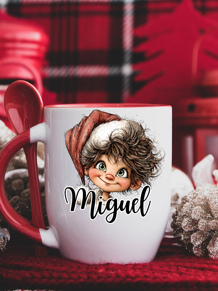 Caneca com colher Personalizada Los Chicos 1