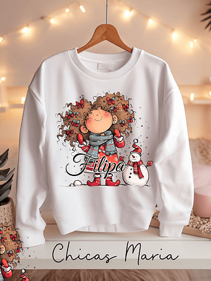 Sweat Natal Personalizada - Cardadas  - Chicas Maria