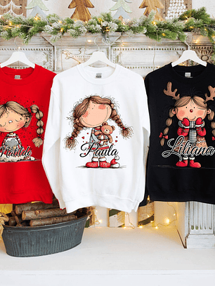 Sweat Natal Personalizada - Cardadas  - Chicas Maria