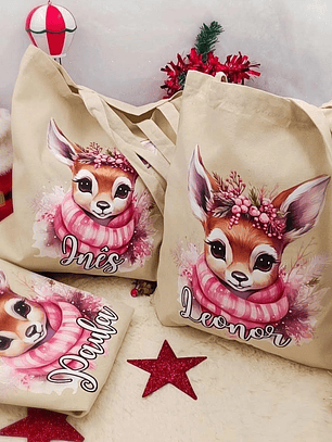 Saco Algodão Personalizado Bambi Winter
