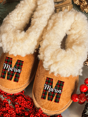 Pantufas Personalizadas Nome + Inicial