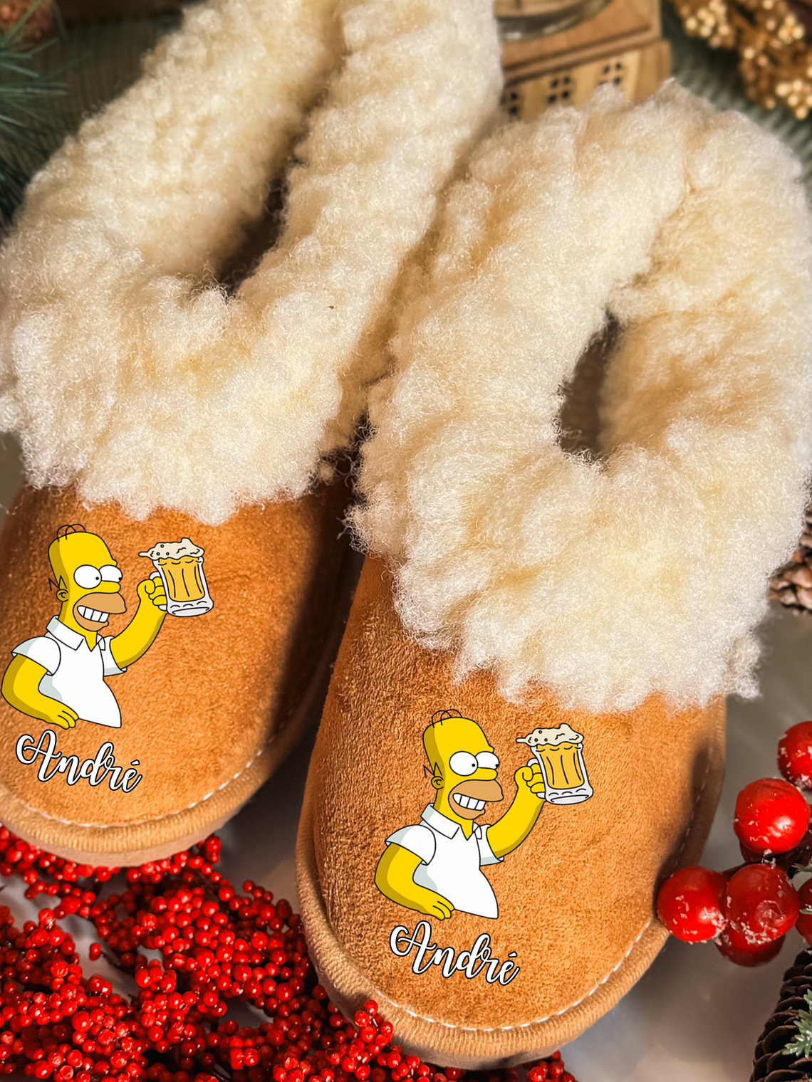Pantufas Personalizadas Nome - Simpson 1