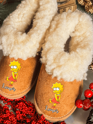 Pantufas Personalizadas Nome - Simpson