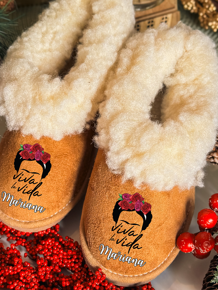 Pantufas Personalizadas Nome - FRIDA 1