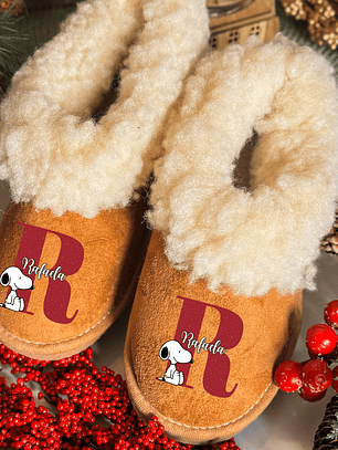 Pantufas Personalizadas Nome - SNOOPY 