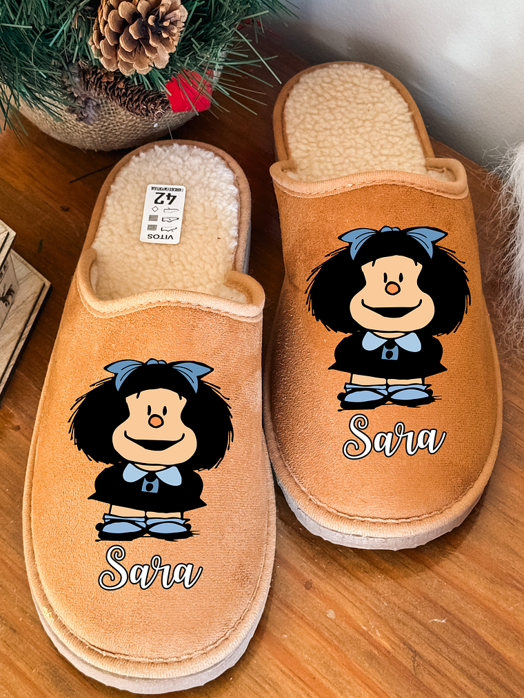 Chinelos Personalizados Nome + Mafalda 1
