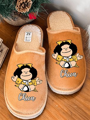 Chinelos Personalizados Nome + Mafalda 