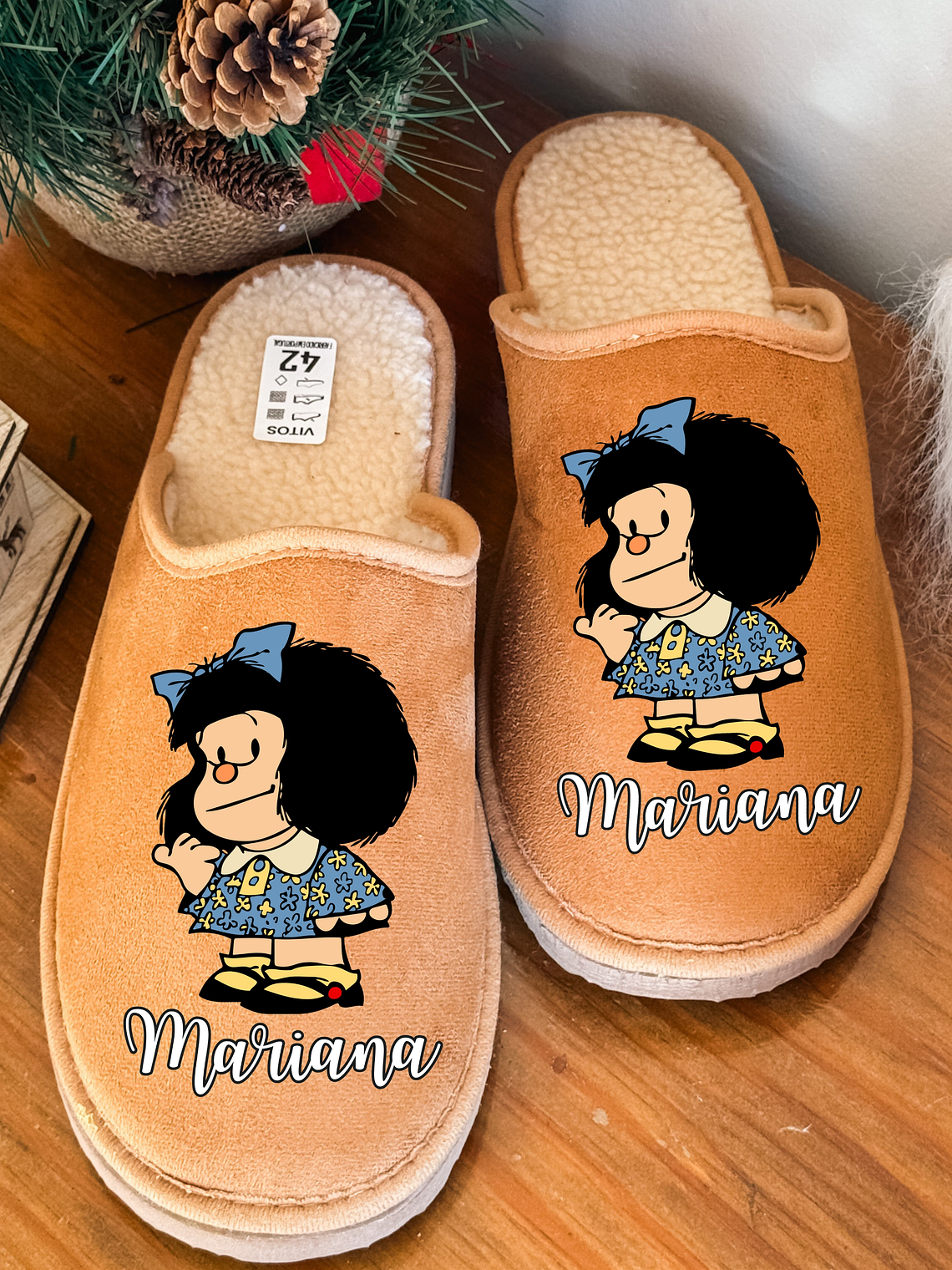 Chinelos Personalizados Nome + Mafalda 1