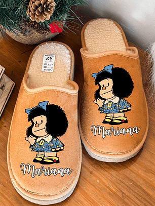 Chinelos Personalizados Nome + Mafalda