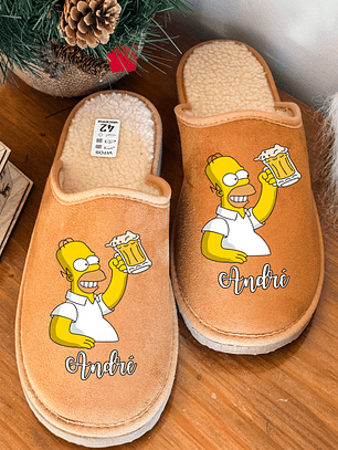 Chinelos Personalizados Nome + Simpson