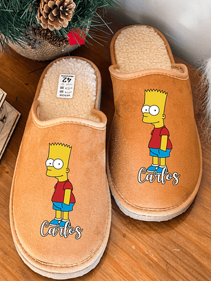 Chinelos Personalizados Nome + Simpson 