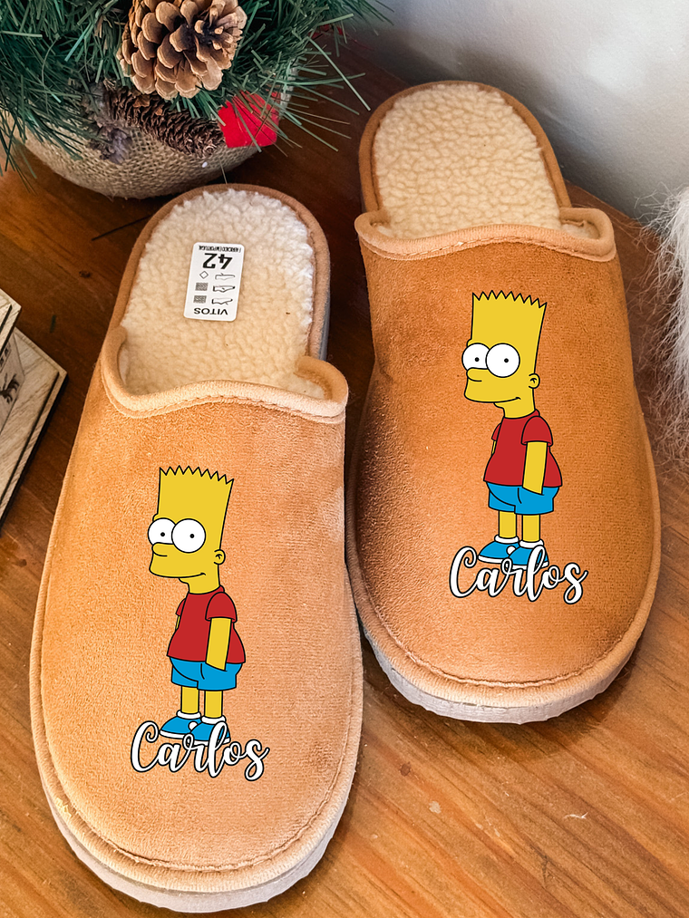 Chinelos Personalizados Nome + Simpson  1