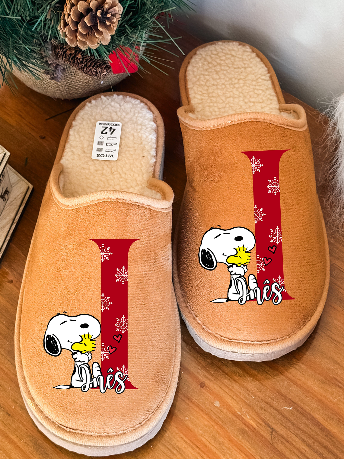 Chinelos Personalizados Nome + SNOPPY 1