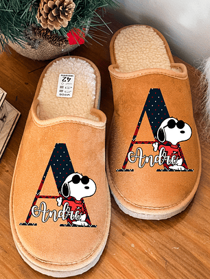 Chinelos Personalizados Nome + SNOPPY 