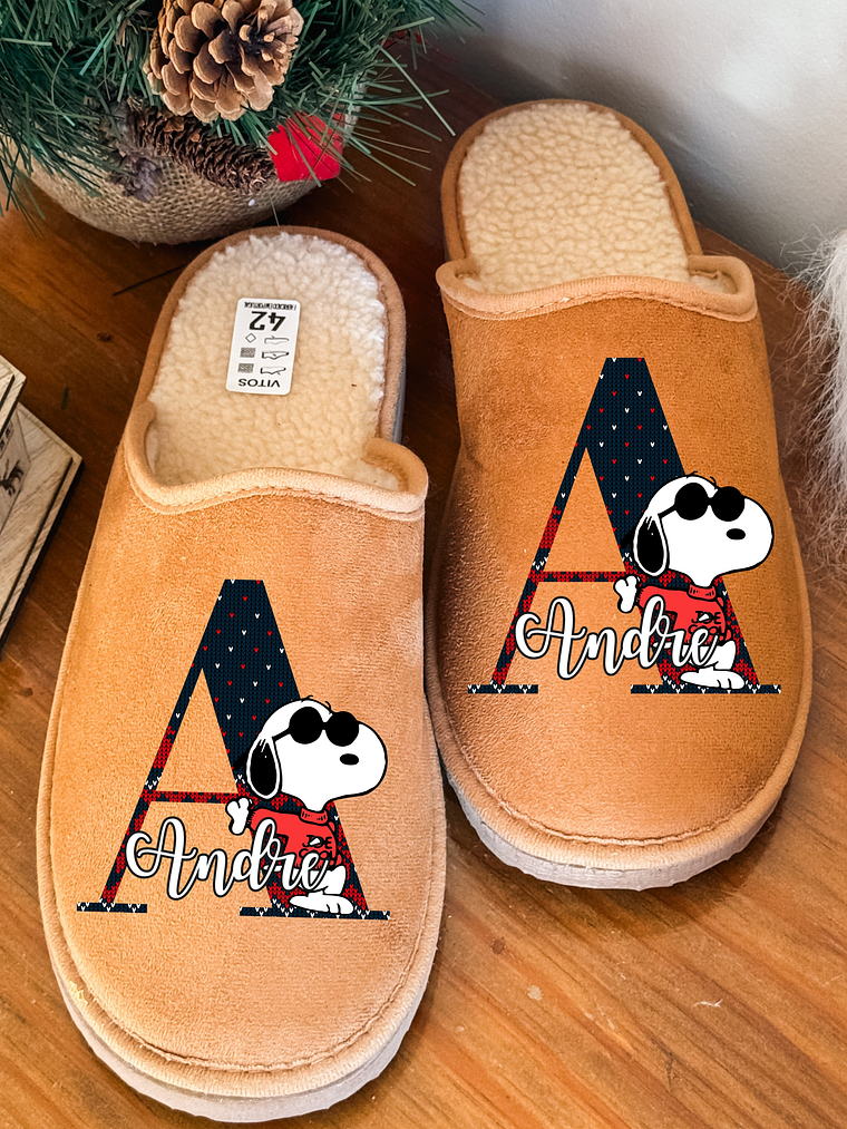 Chinelos Personalizados Nome + SNOPPY  1