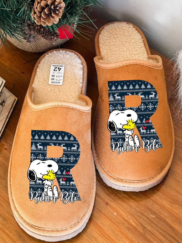 Chinelos Personalizados Nome + SNOPPY   1