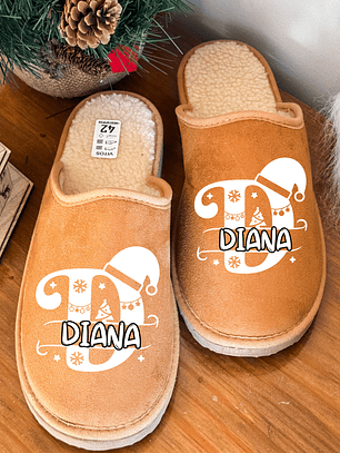 Chinelos Personalizados Natal Inicial – Um Mimo Especial!