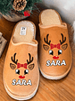 Chinelos Personalizados Natal Renas - Com Nome - thumbnail 2