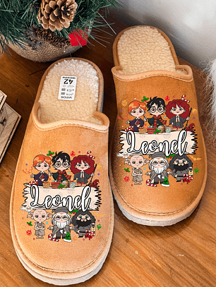 Chinelos Personalizados NATAL NOME + HARRY POTTER