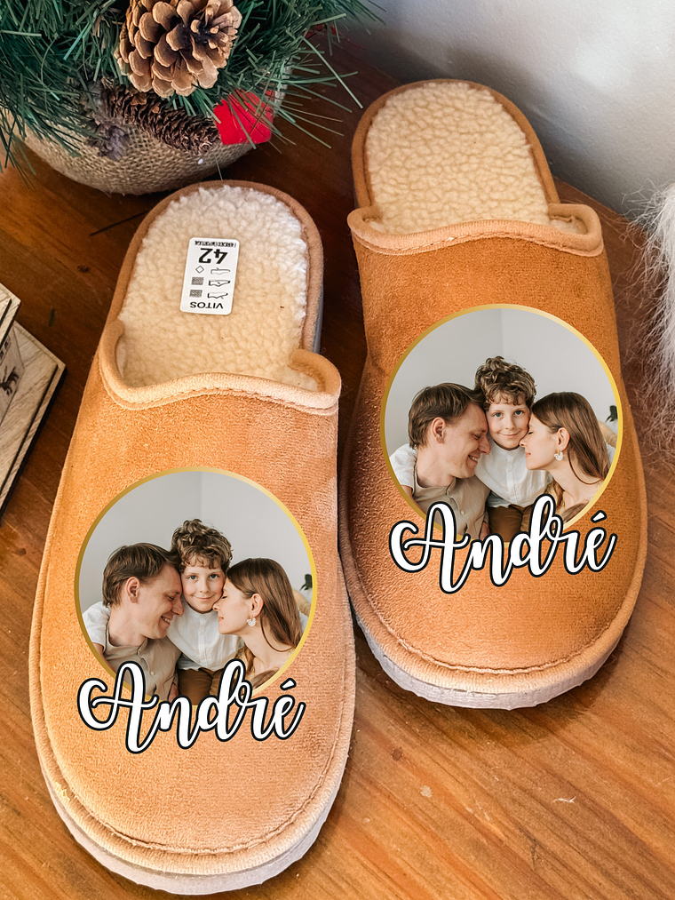 Chinelos Personalizados C/FOTOGRAFIA + NOME  1