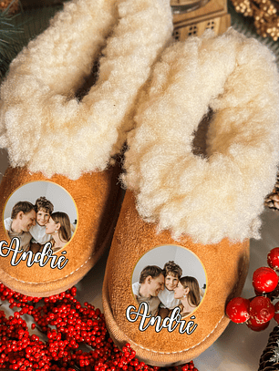 Pantufas Personalizados C/FOTOGRAFIA + NOME 