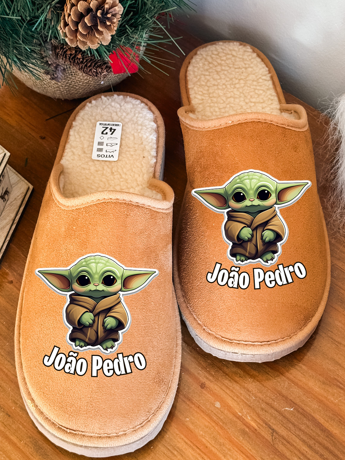 Chinelos Personalizados NOME + YODA 1