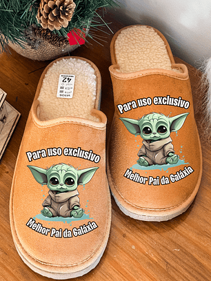 Chinelos Personalizados NOME + YODA 