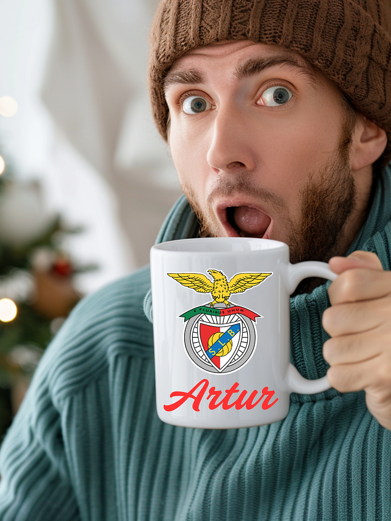 Caneca Personalizada Natal Clubes + Frase 1