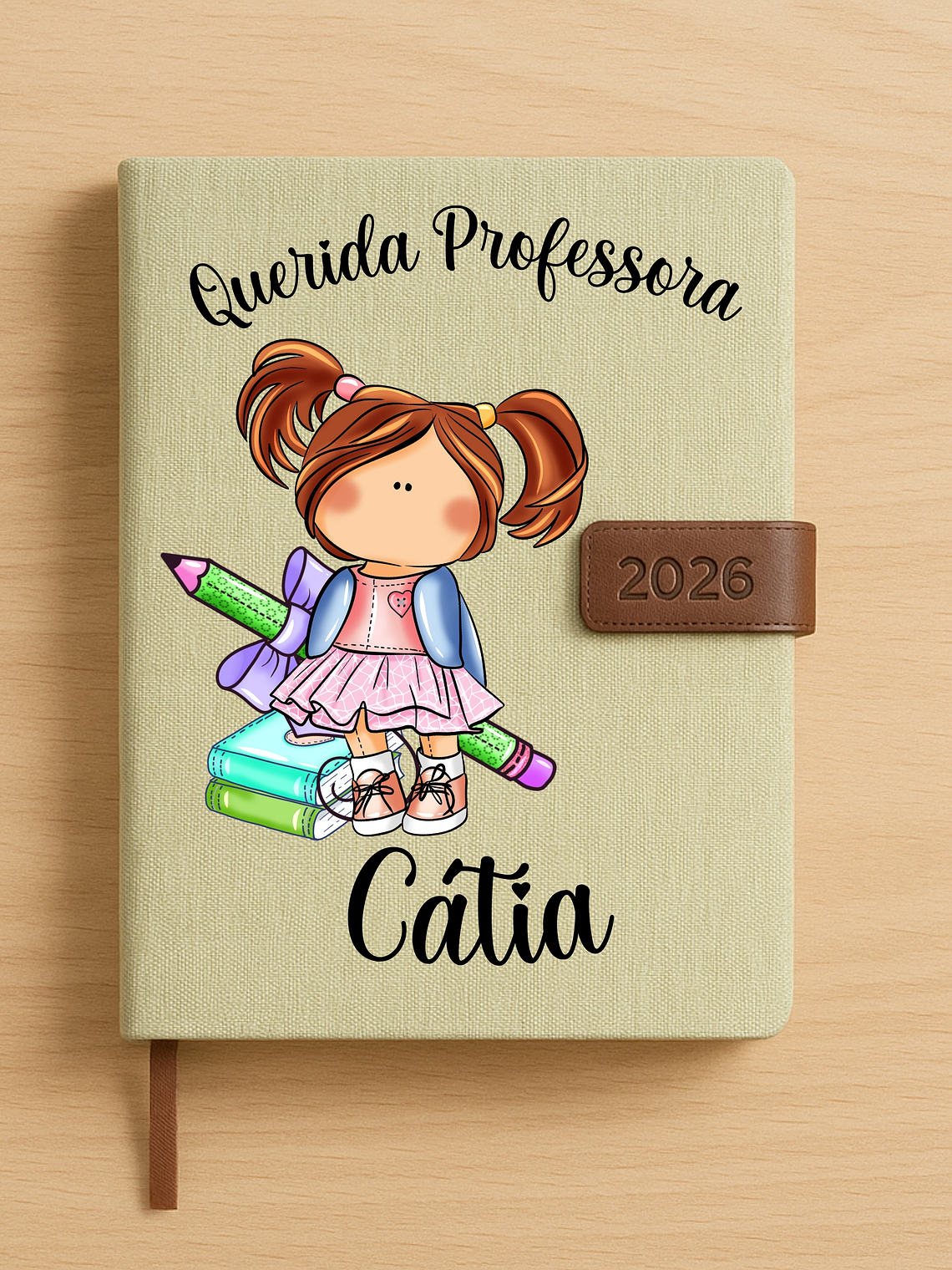 Agenda Diária Personalizadas Boneca Escolar 1