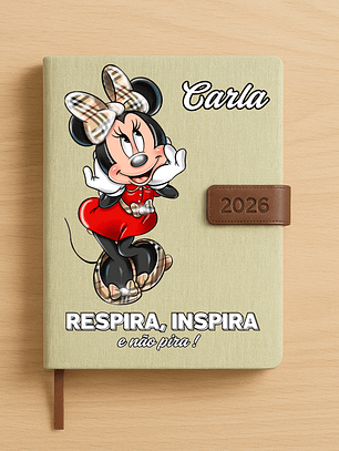 Agenda Diária Personalizadas Minnie + Frase