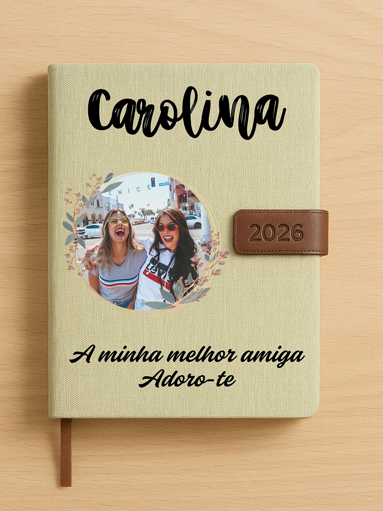 Agenda Diária Personalizadas Fotografia + Frase 1