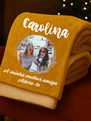 MANTA PERSONALIZADA FOTOGRAFIA + FRASE