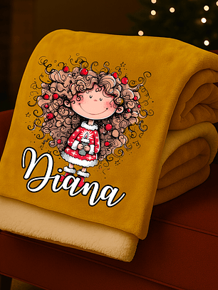 MANTA PERSONALIZADA CHICAS MARIA + NOME