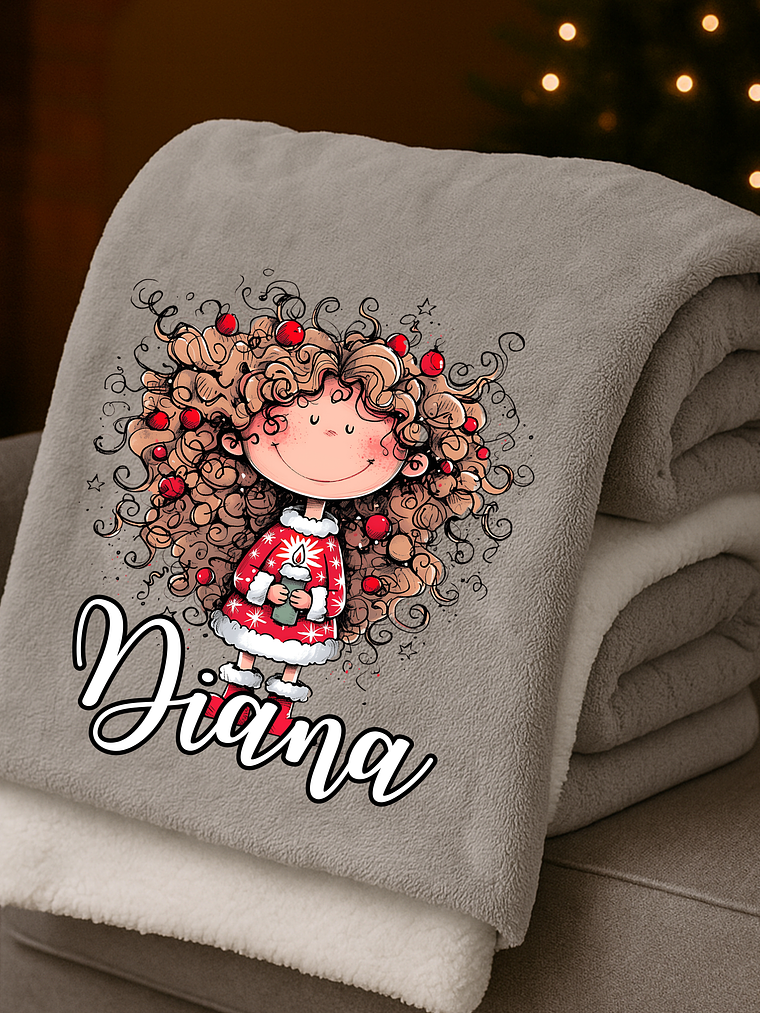 MANTA PERSONALIZADA CHICAS MARIA + NOME 3