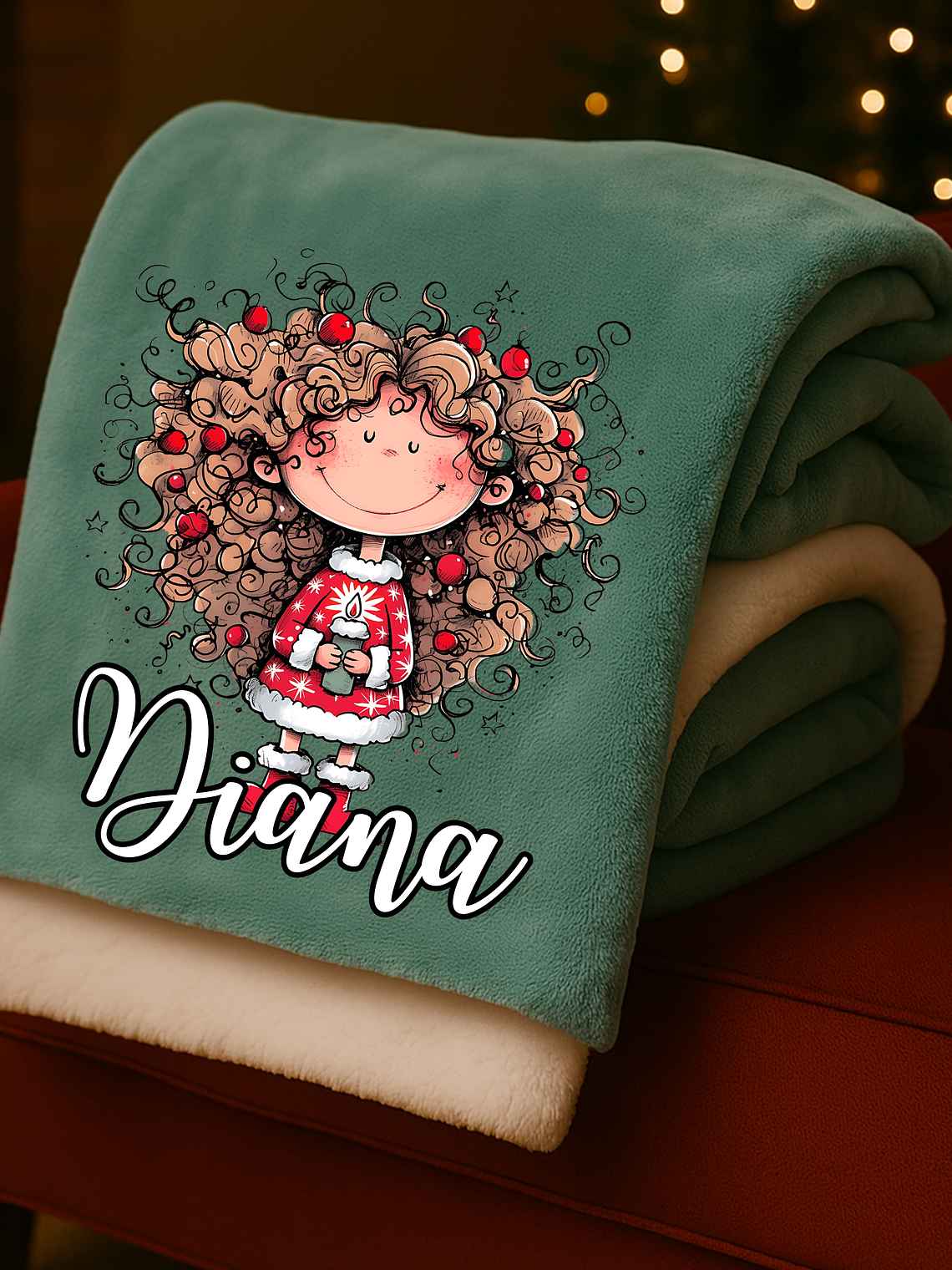 MANTA PERSONALIZADA CHICAS MARIA + NOME 4