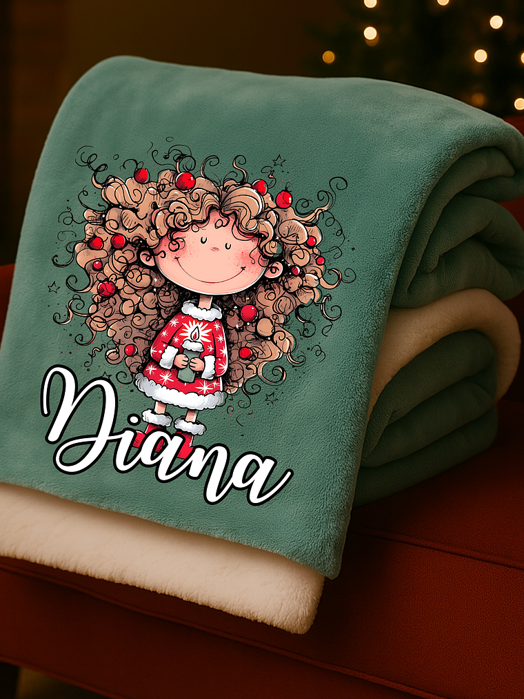 MANTA PERSONALIZADA CHICAS MARIA + NOME 4